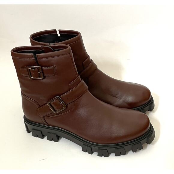 Bp. Chelsea Buckle Boot Brown Size 8.5 NEW - Picture 3 of 9